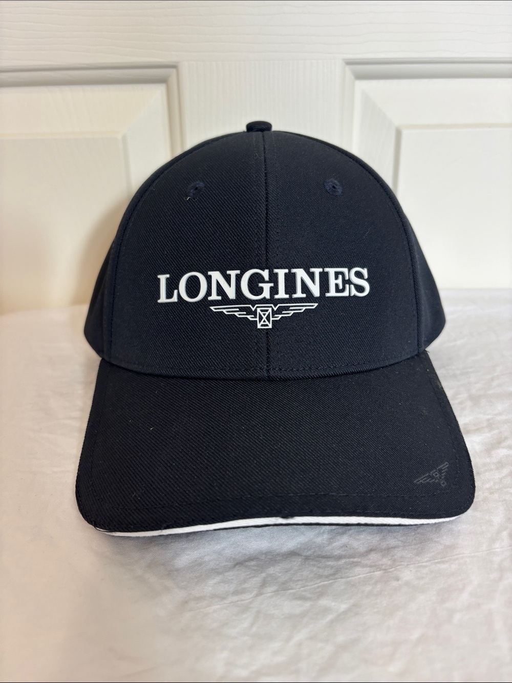 NWOT Longines Swiss Watches Baseball Cap/Hat One Size Raised Lettering Logo Blue